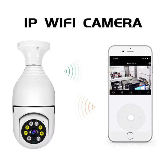 Night Vision Wireless Wifi Security Camera 360° HD 1080 with Built-in Security Alarm