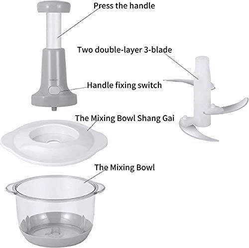 Manual Food Push Chopper For Vegetables & Meat