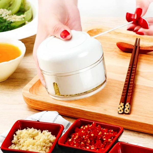 ⚡ Mini Hand-Power Food Chopper Mincer Mixer Blender