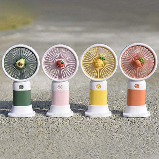 Mini Fan Multifunctional Cool Summer Fruit Cartoon Handheld Mini Fan (random Color)
